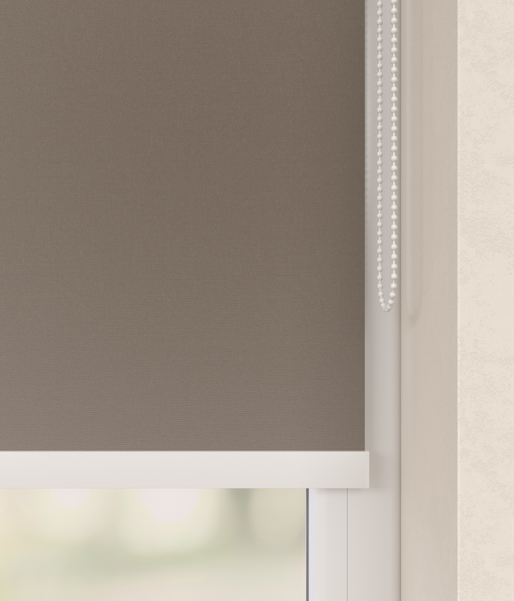 Elektrisch Rolgordijn Milaan Velours Taupe 3500