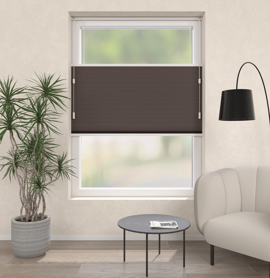 Plissé gordijnen Parijs Donkergrijs Verduister 5210