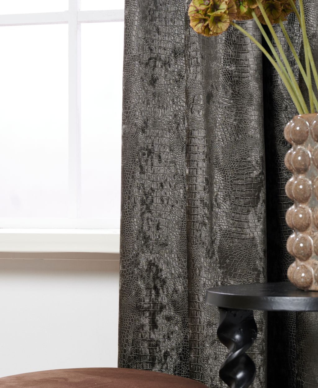 Velvet Croco Antraciet 4
