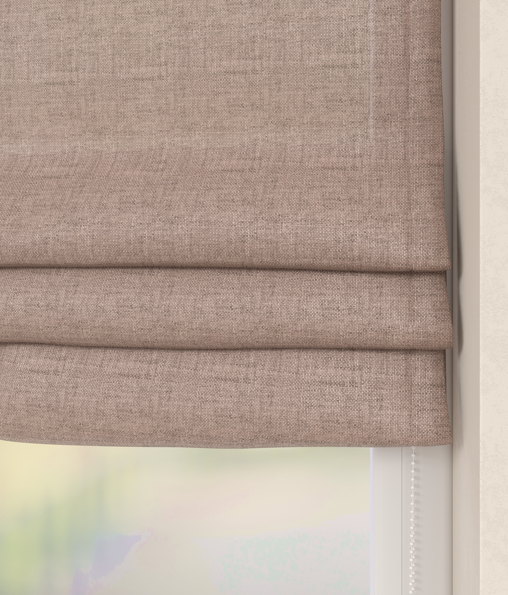 Vouwgordijn Serge Oud Roze 16649