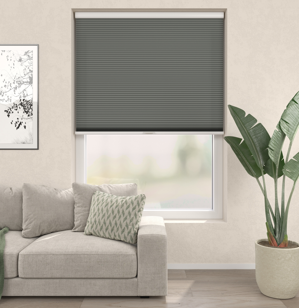 Elektrische Plissé gordijnen Monaco Grijs 11