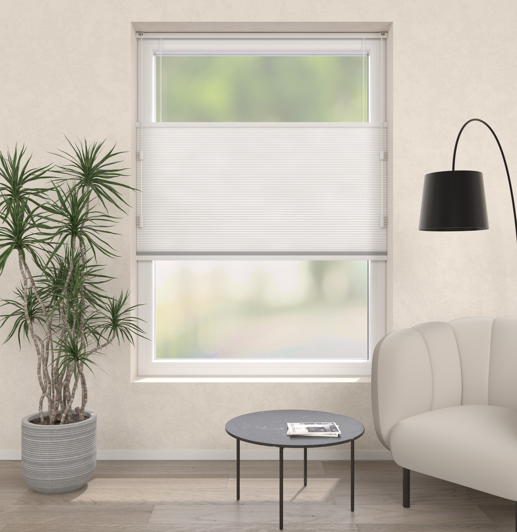 Plissé Gordijn Parijs Wit 100 Afbeelding 1