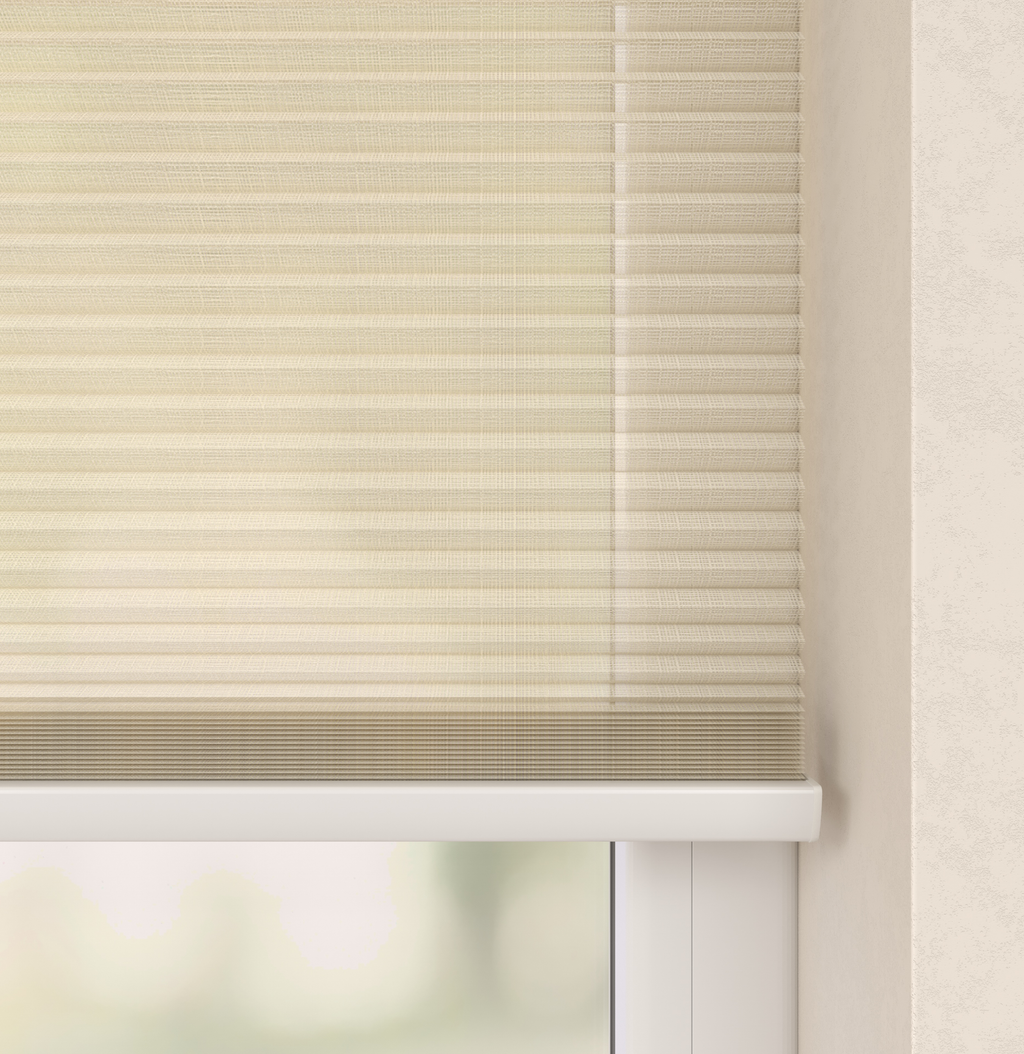 Elektrische Plissé gordijnen Saint-Tropez Lichtzand 03