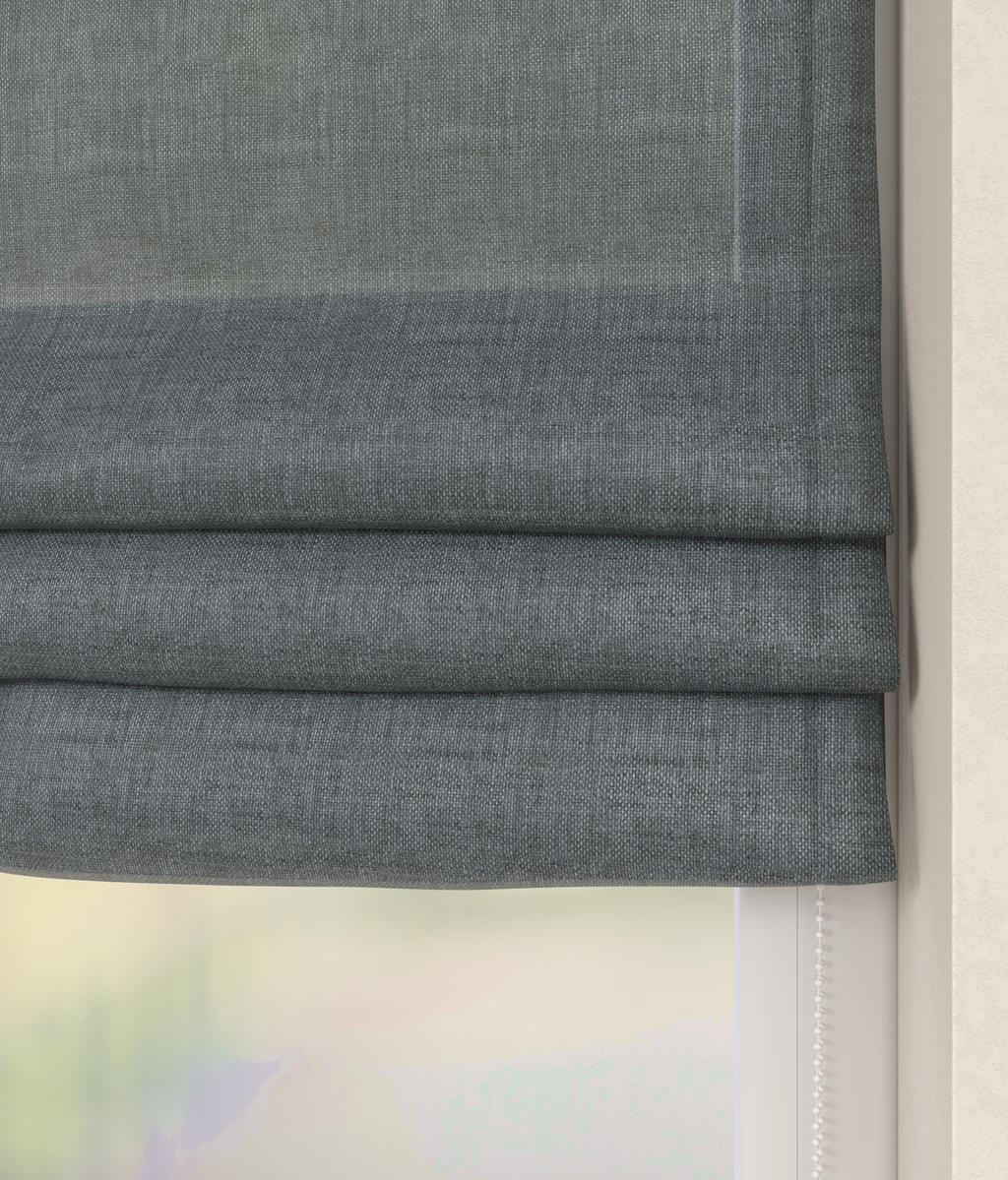 Vouwgordijn Serge Blauw 16505