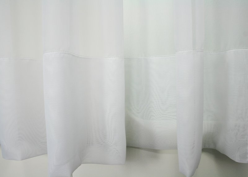 Gordijn Point Clair Vitrage Wit Afbeelding 1