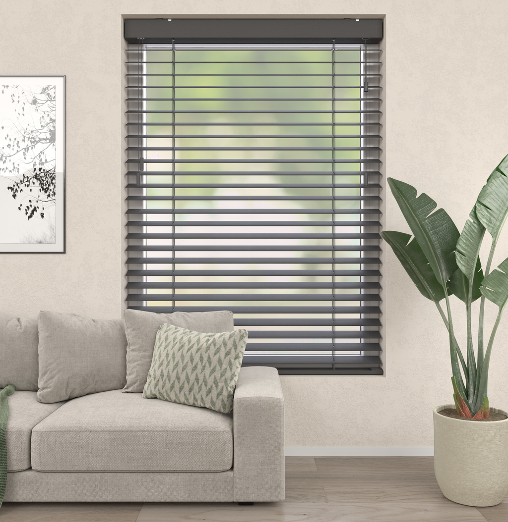 Bamboe Jaloezieën - Antraciet