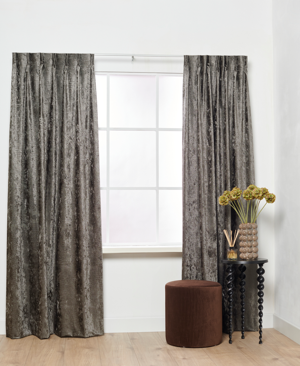 Velvet Croco Antraciet 4