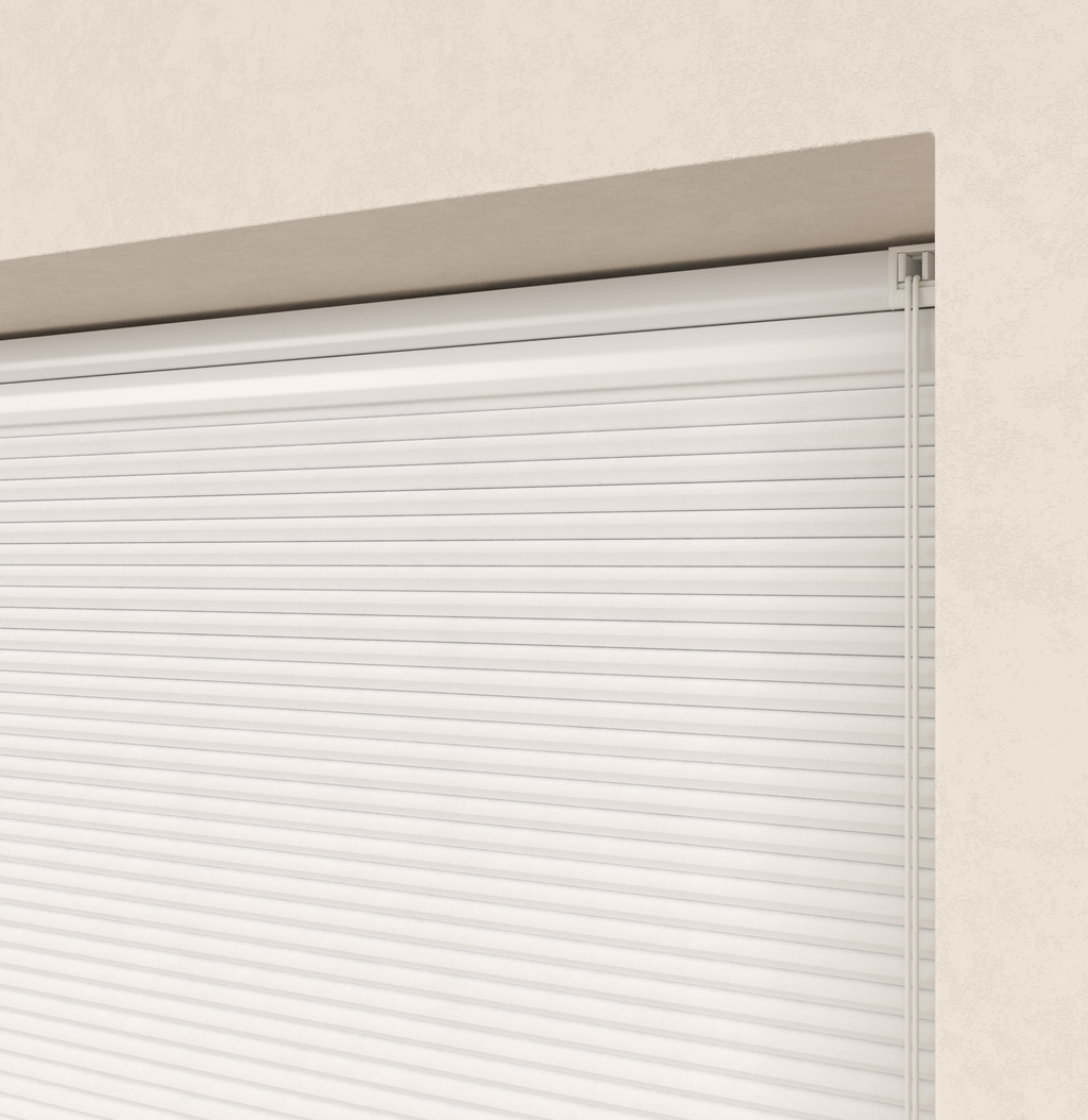 Plissé gordijnen Trend Wit Verduister 01