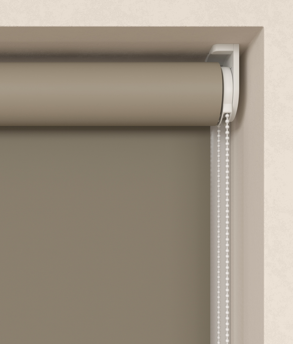 Elektrisch Rolgordijn Rome Verduister Taupe 5311