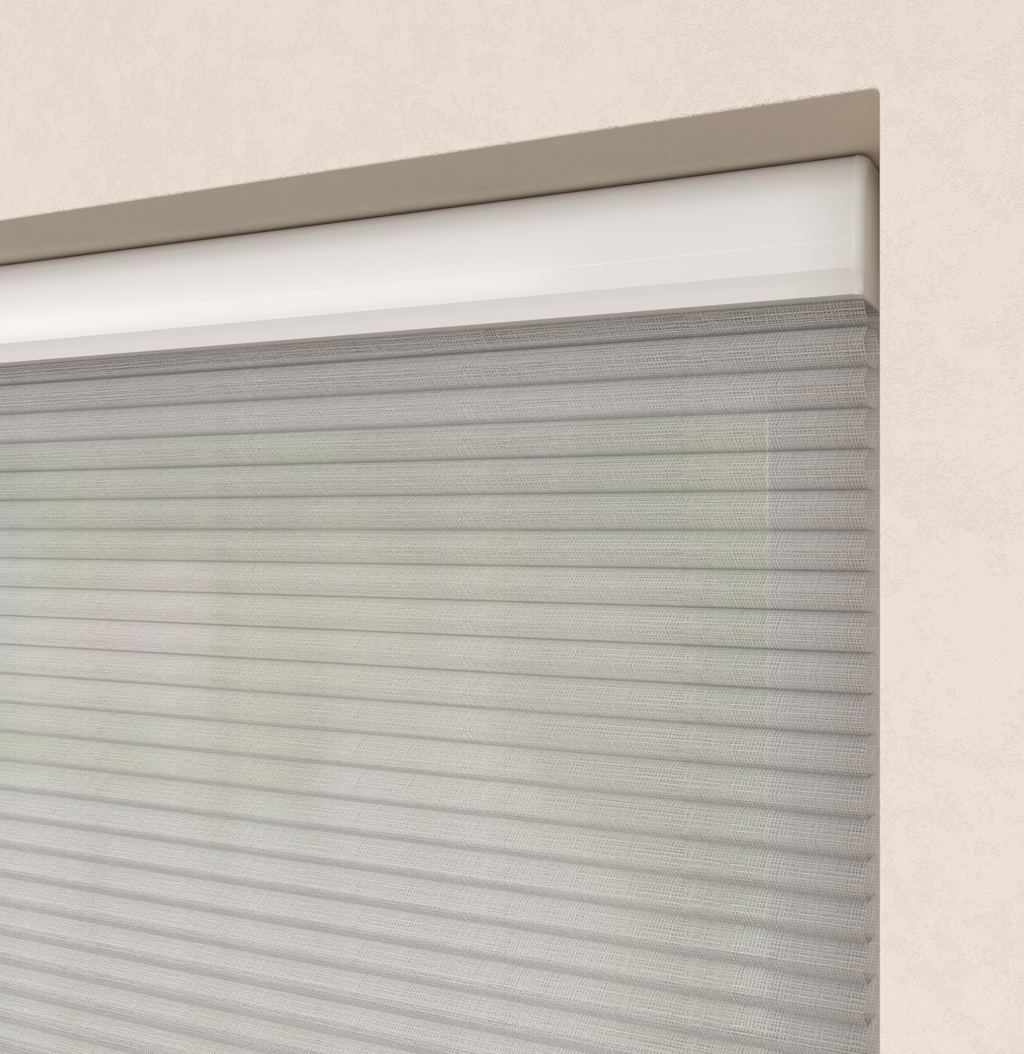 Elektrische Plissé gordijnen Saint-Tropez Lichtgrijs 04