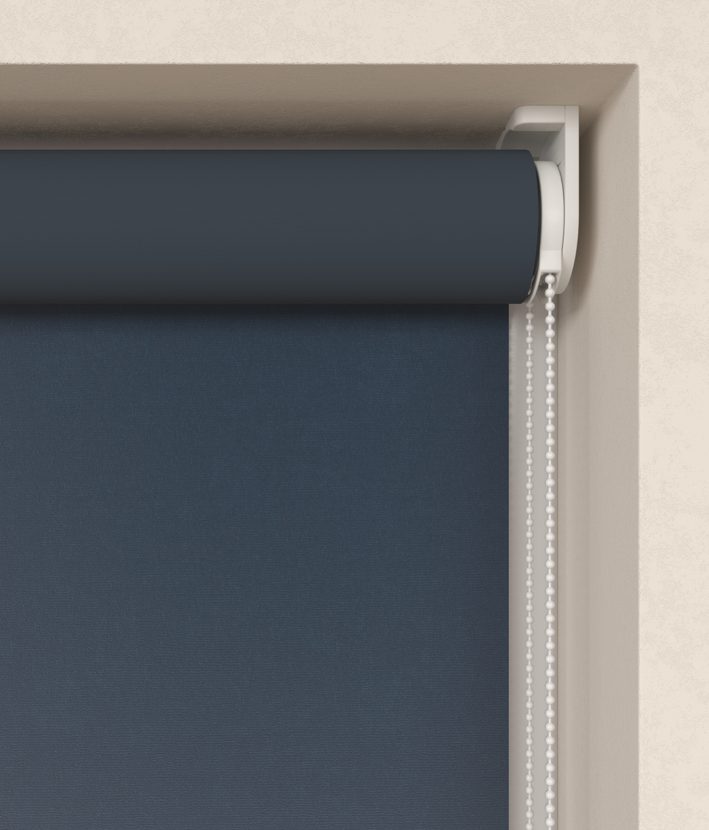 Elektrisch Rolgordijn Milaan Velours Blauw 4100