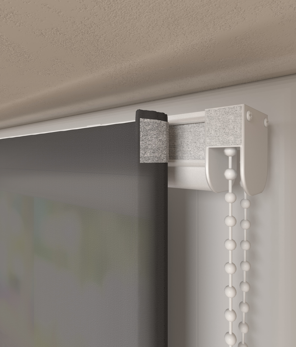 Vouwgordijn Batist Antraciet