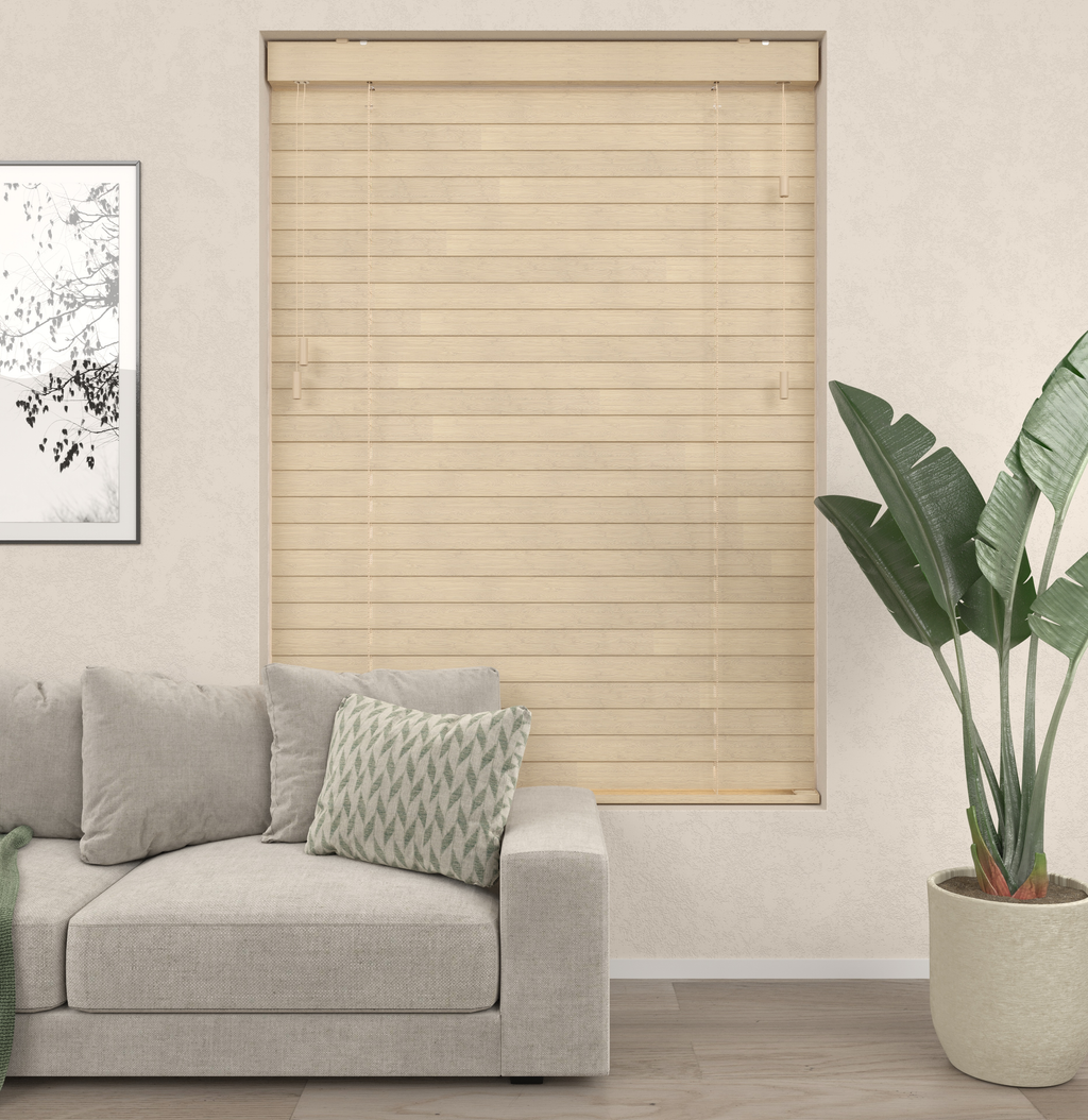 Bamboe Jaloezieën - Naturel Beige