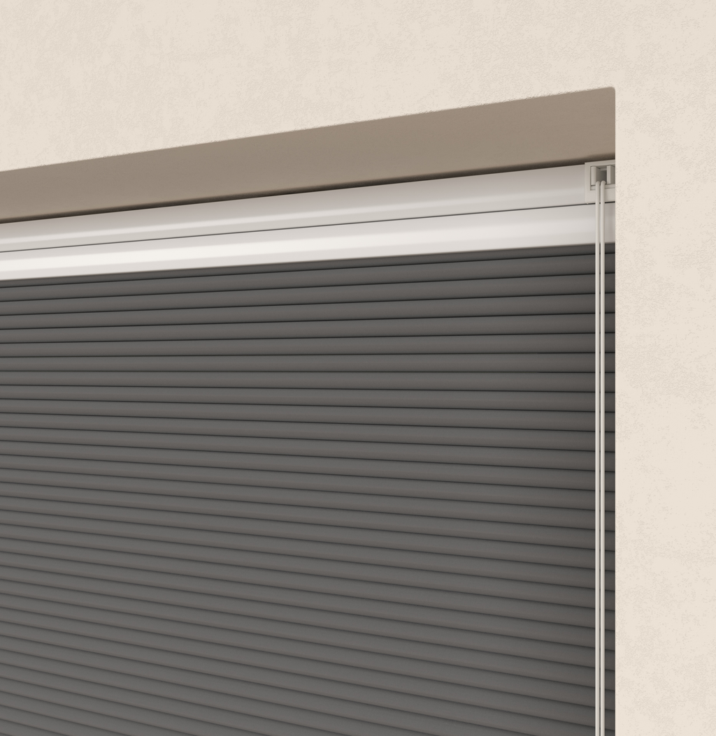 Plissé gordijnen Monaco Antraciet Verduister 12