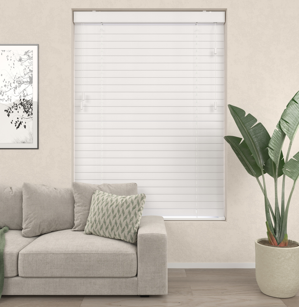 Bamboe Jaloezieën - Wit