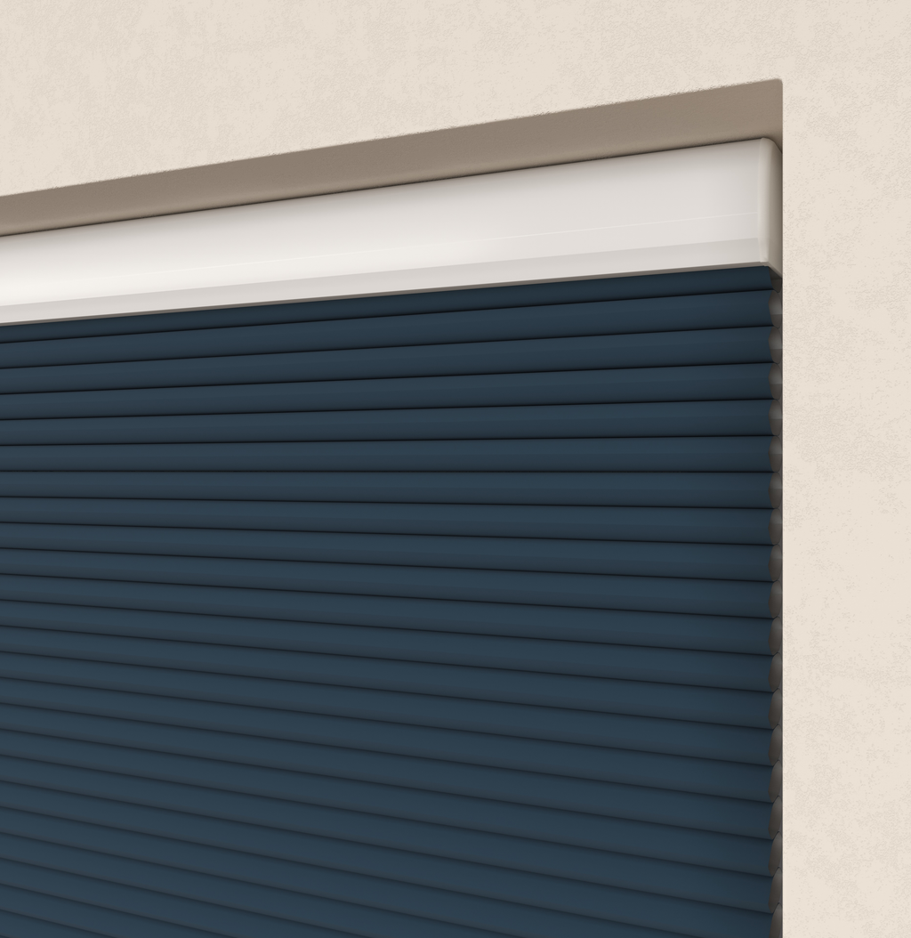 Premium Plissé gordijnen Monaco Blauw Verduister 09