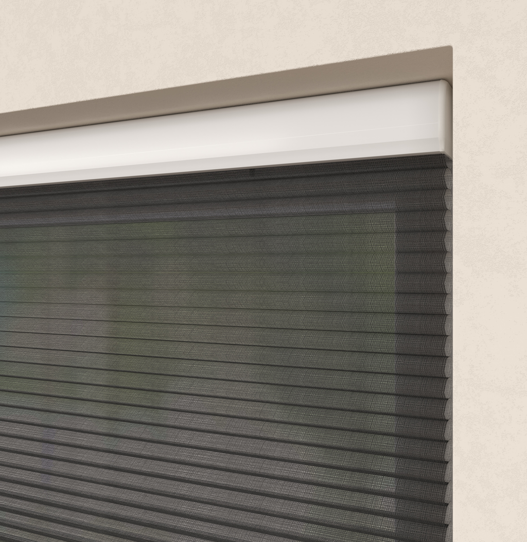 Elektrische Plissé gordijnen Saint-Tropez Antraciet 05