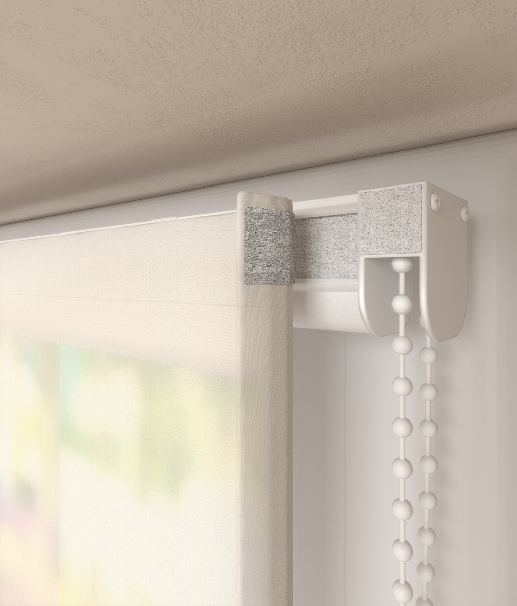 Vouwgordijn Batist Ivoor