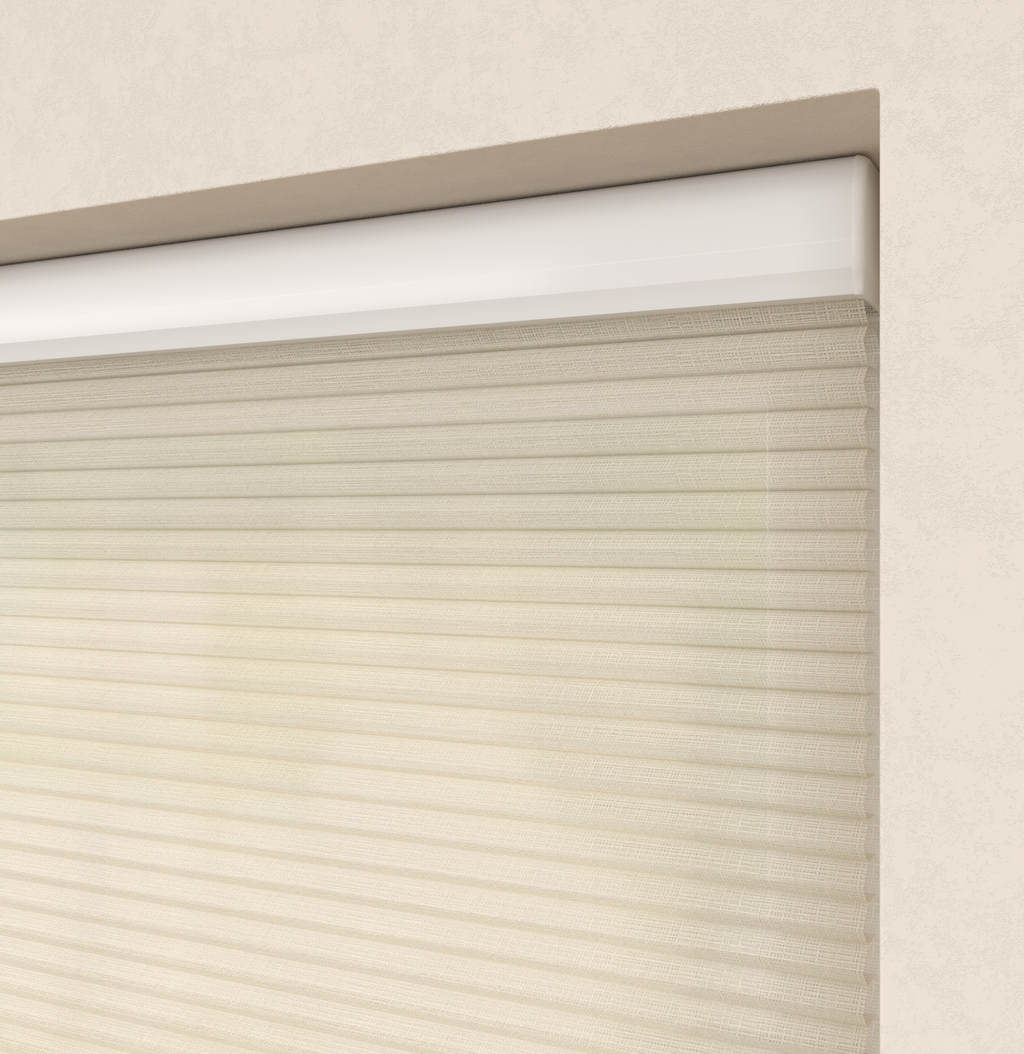 Elektrische Plissé gordijnen Saint-Tropez Lichtzand 03