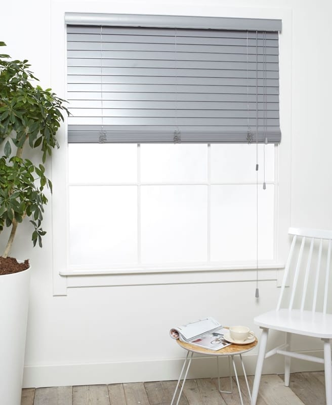 Houten Jaloezieen - Luxe Grijs