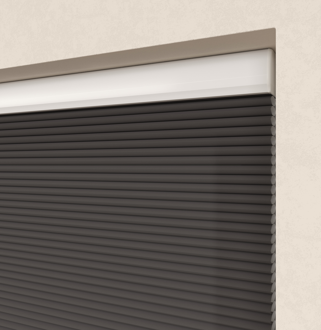 Elektrische Plissé gordijnen Parijs Donkergrijs 210