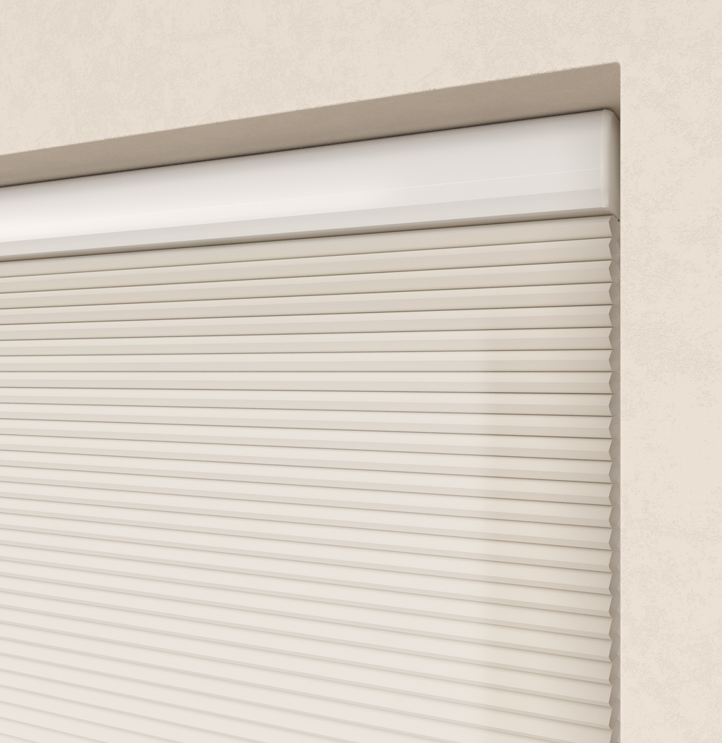 Elektrische Plissé gordijnen Parijs Lichtbeige 110