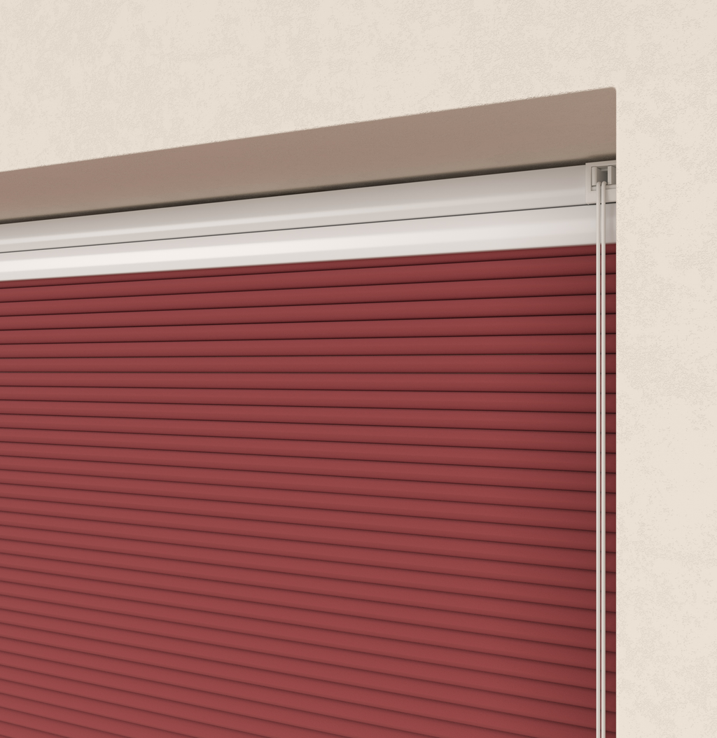 Plissé gordijnen Monaco Rood 06