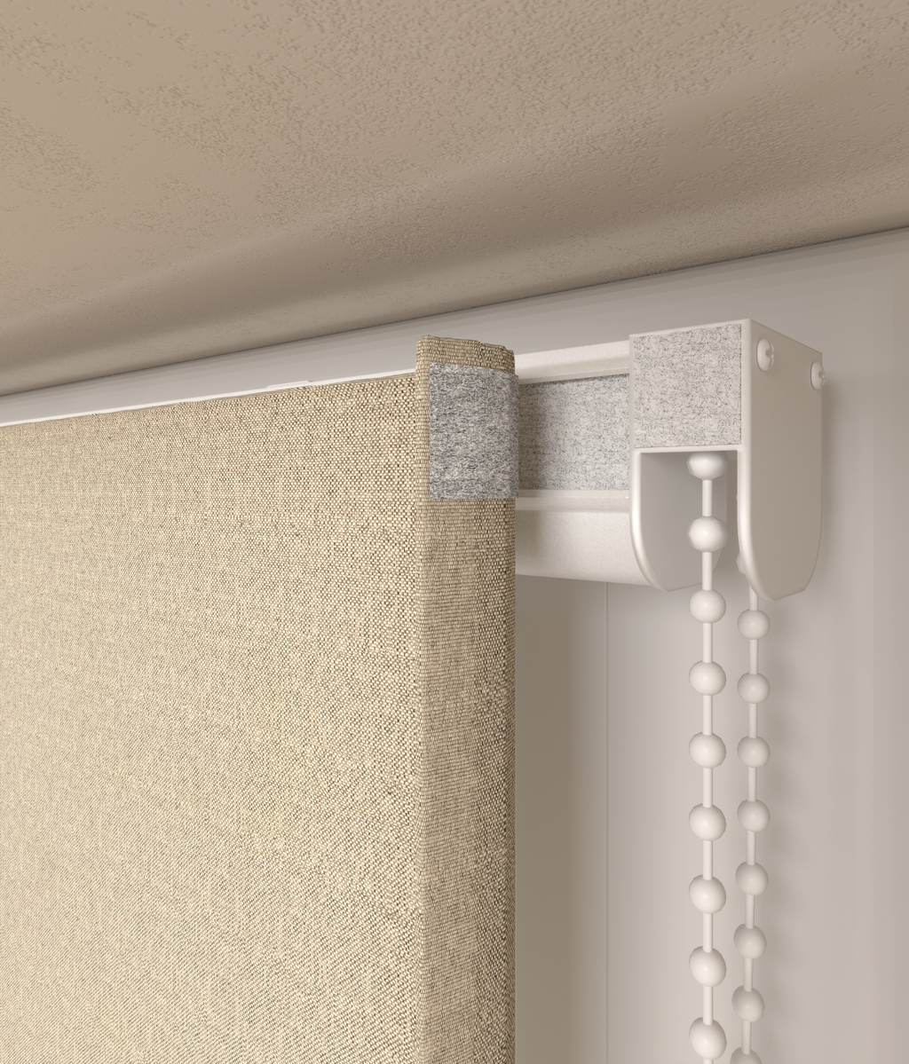 Vouwgordijn Tinto Lichtgrijs/Zand 2406