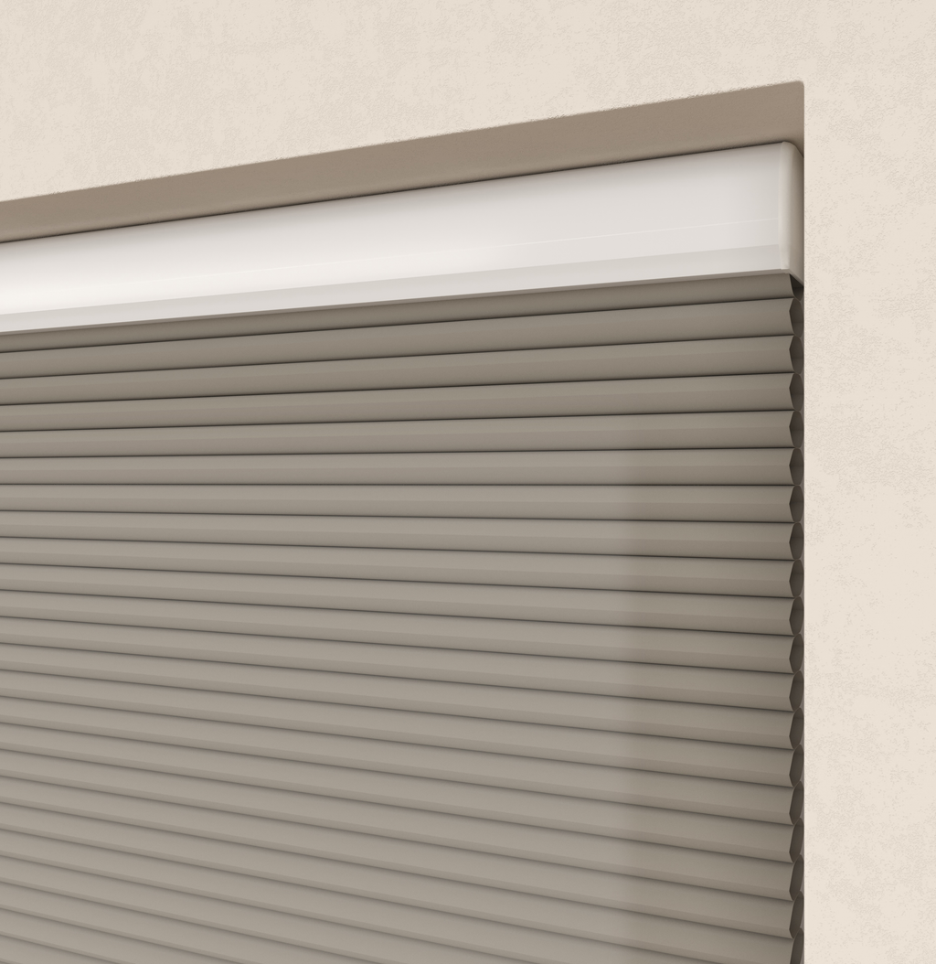 Elektrische Plissé gordijnen Monaco Zand 04