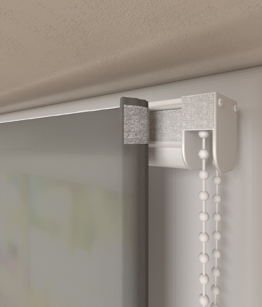 Vouwgordijn Batist Grijs