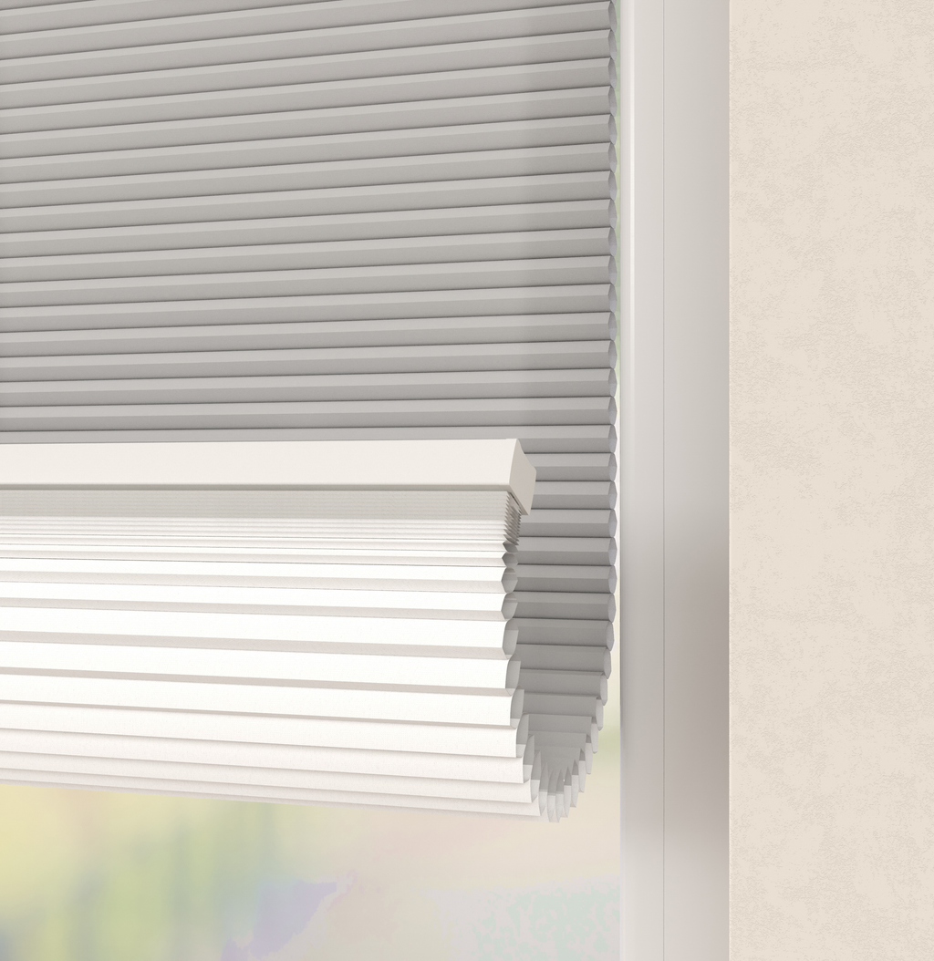 Elektrische Plissé gordijnen Parijs Grijszand 230