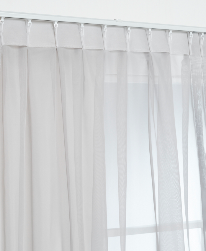 Franse Voile lichtgrijs