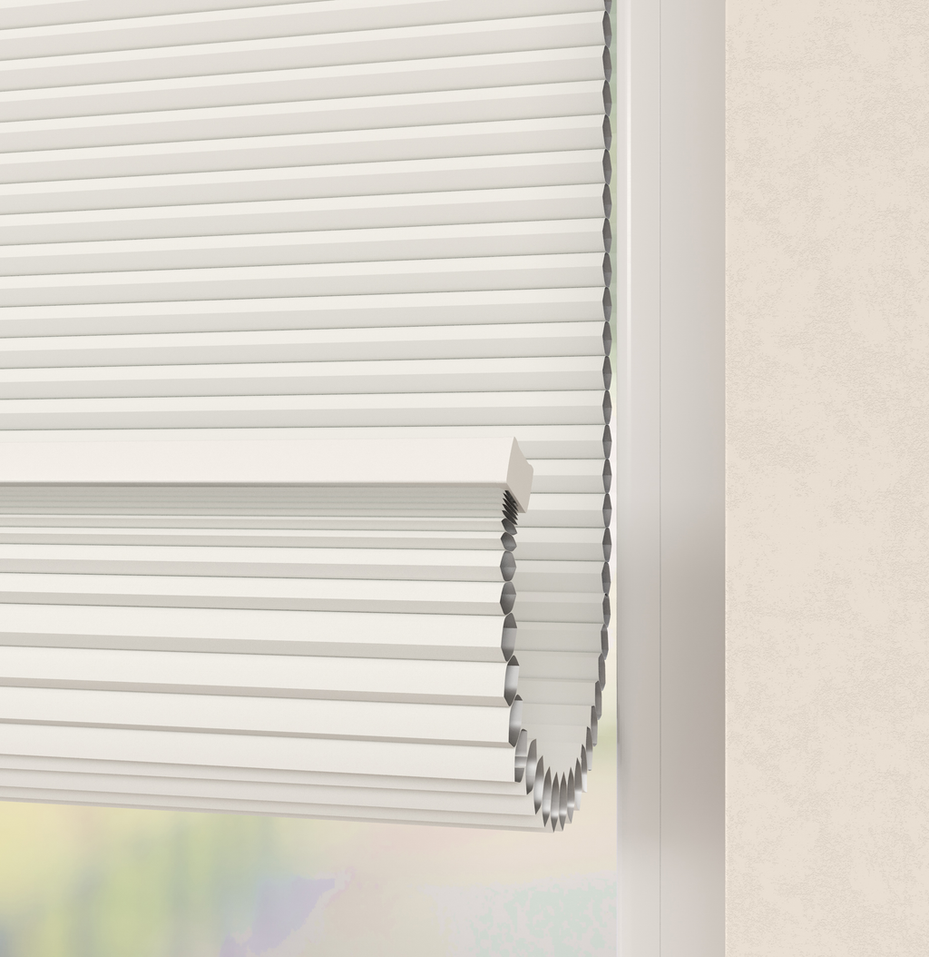 Premium Plissé gordijnen Monaco Wit Verduister 01