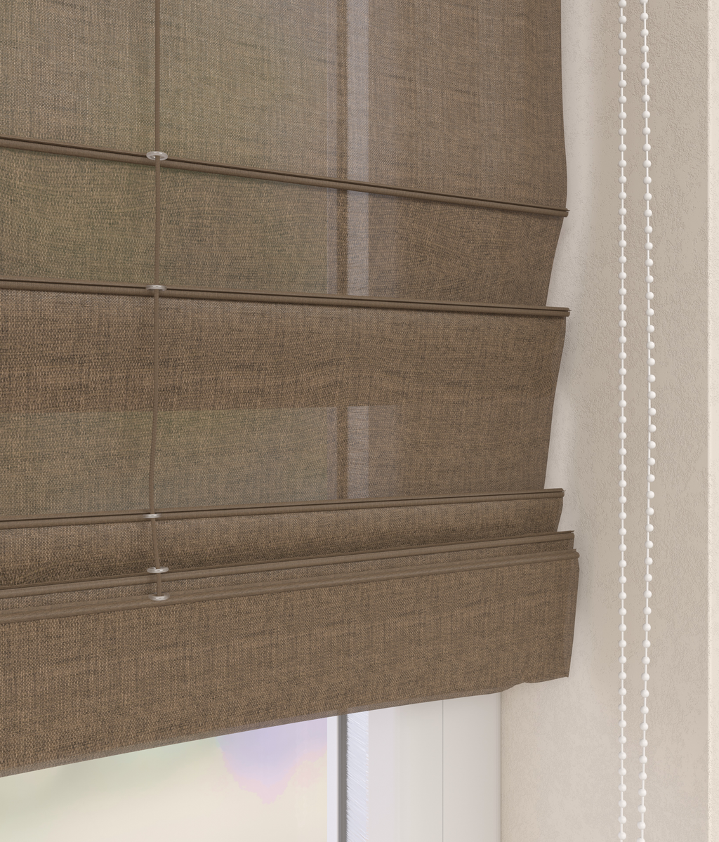 Vouwgordijn Serge Taupe 16326