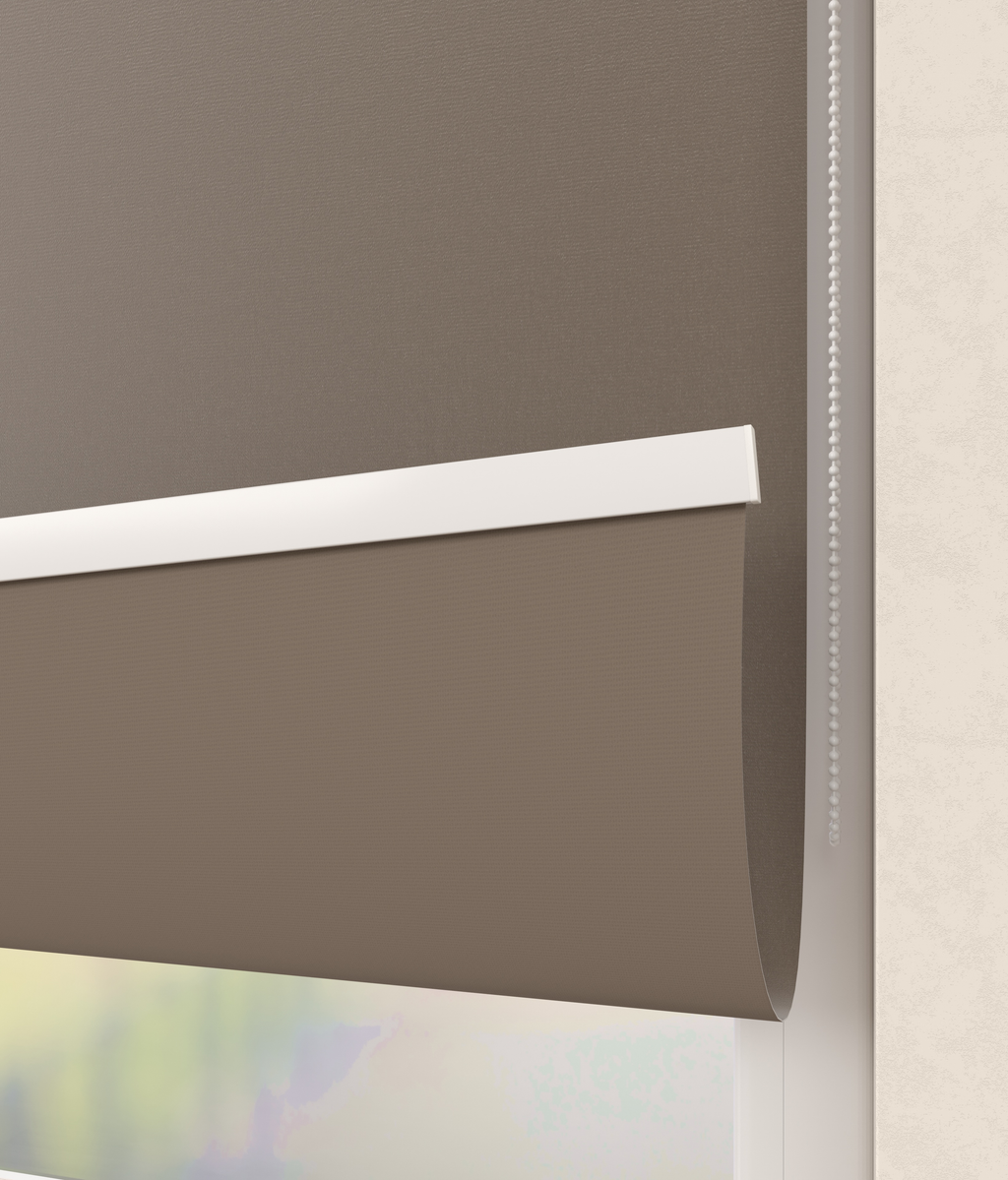 Elektrisch Rolgordijn Milaan Velours Taupe 3500