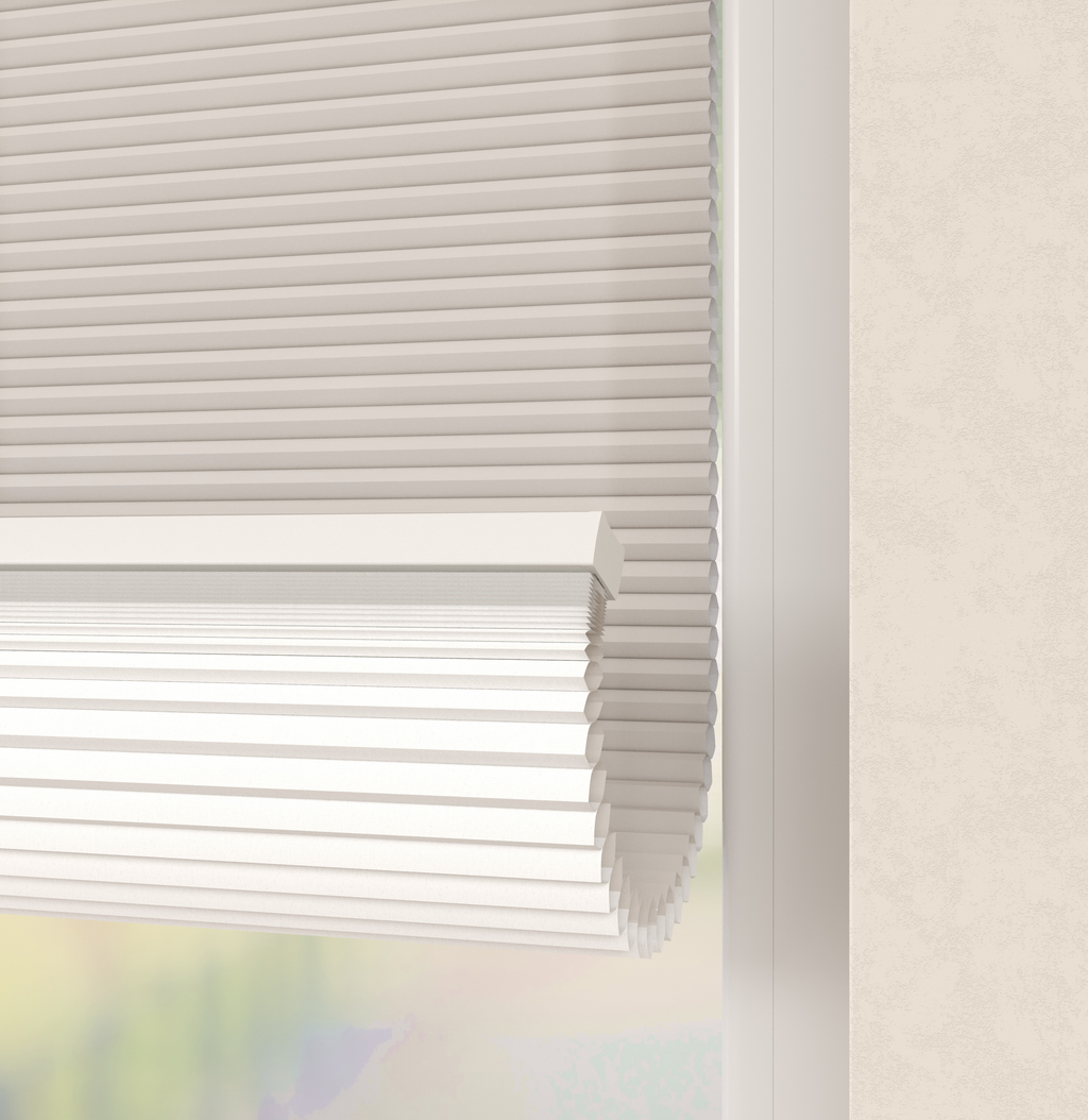 Elektrische Plissé gordijnen Parijs Lichtzand 160