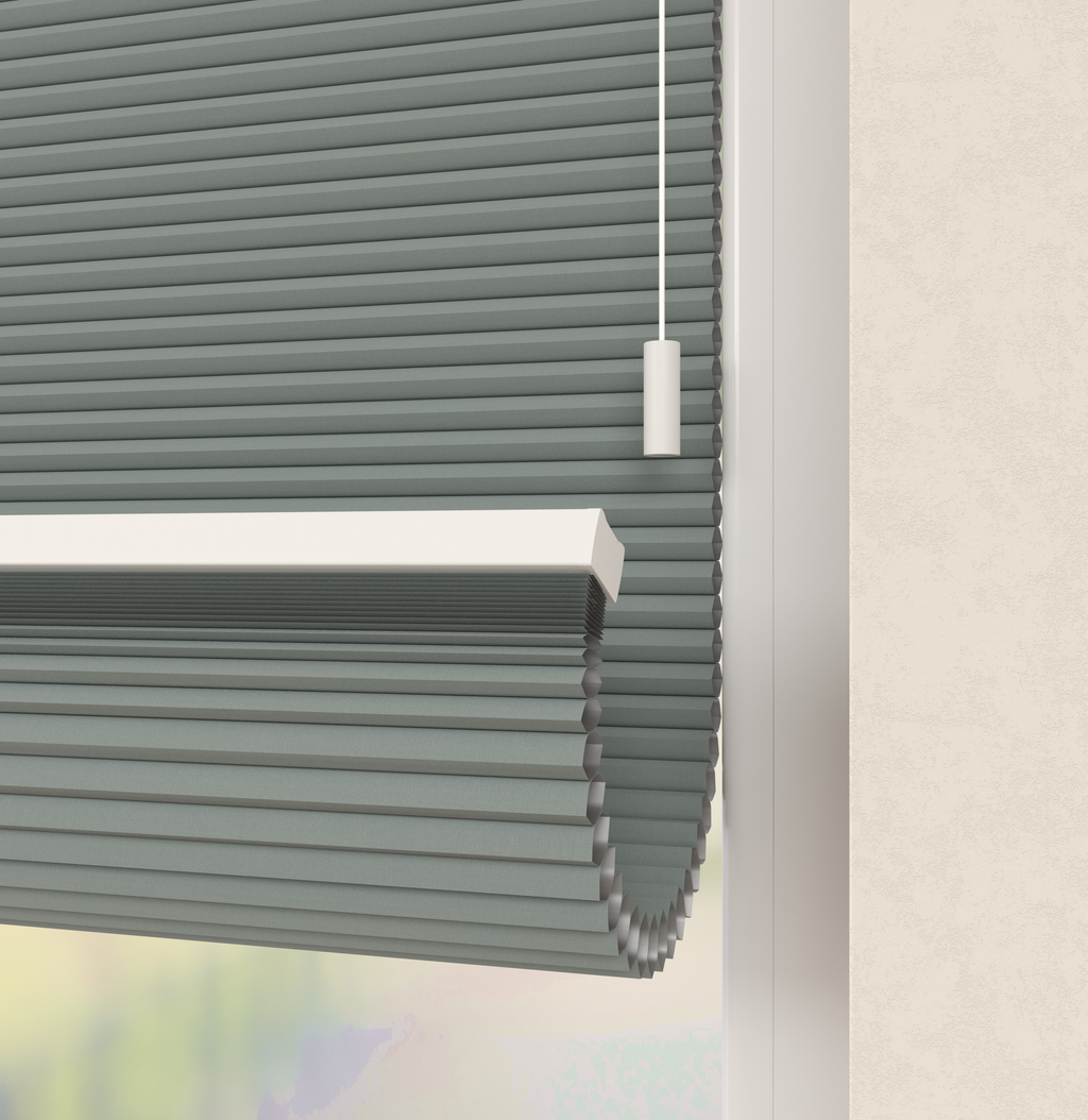 Plissé gordijnen Monaco Grijs Verduister 11