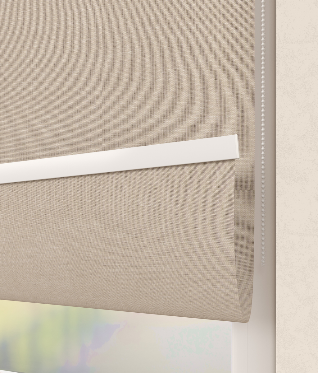 Elektrisch Rolgordijn Toscane Linnenlook Naturel 5100