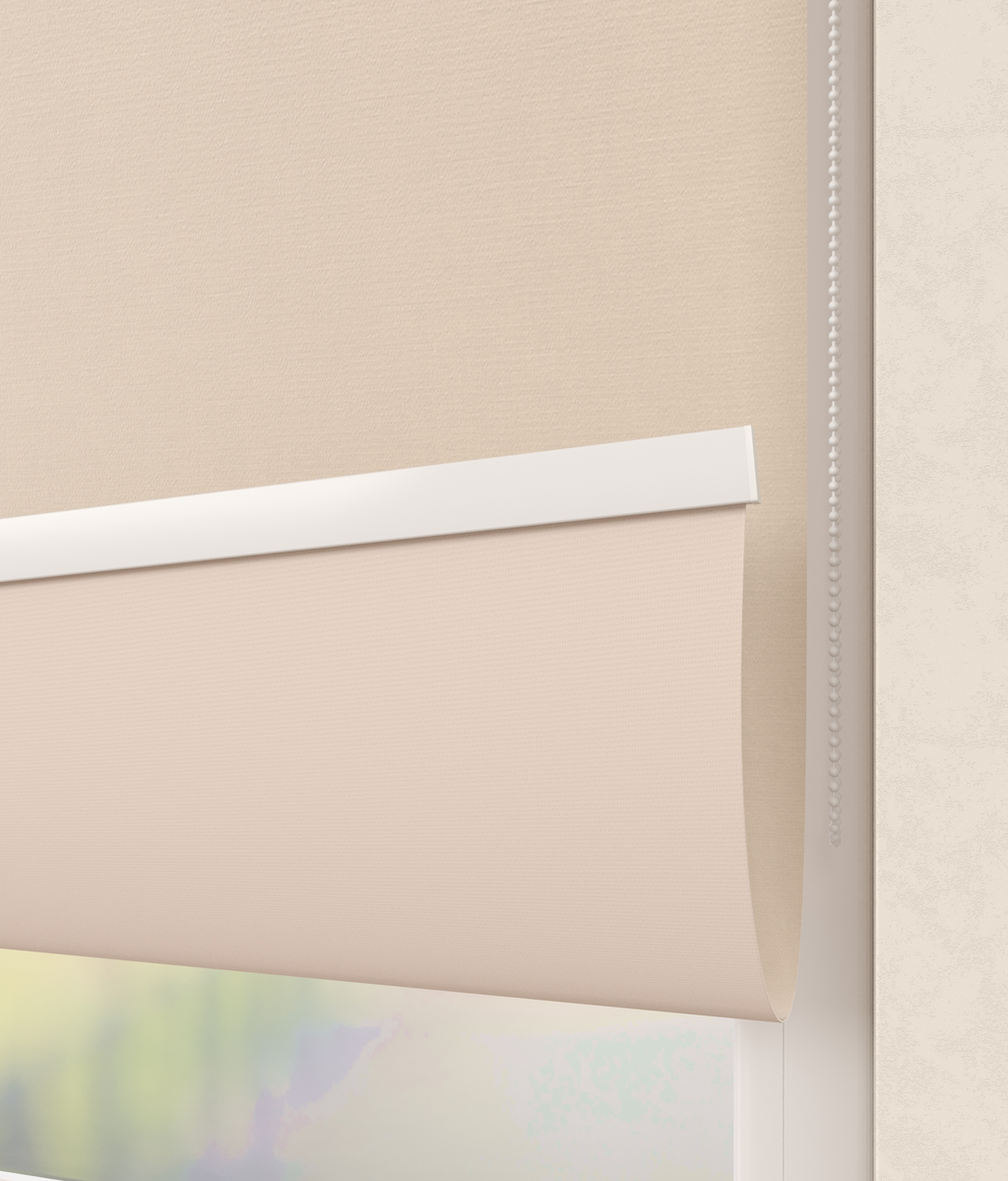 Elektrisch Rolgordijn Milaan Velours Ivoor 3200