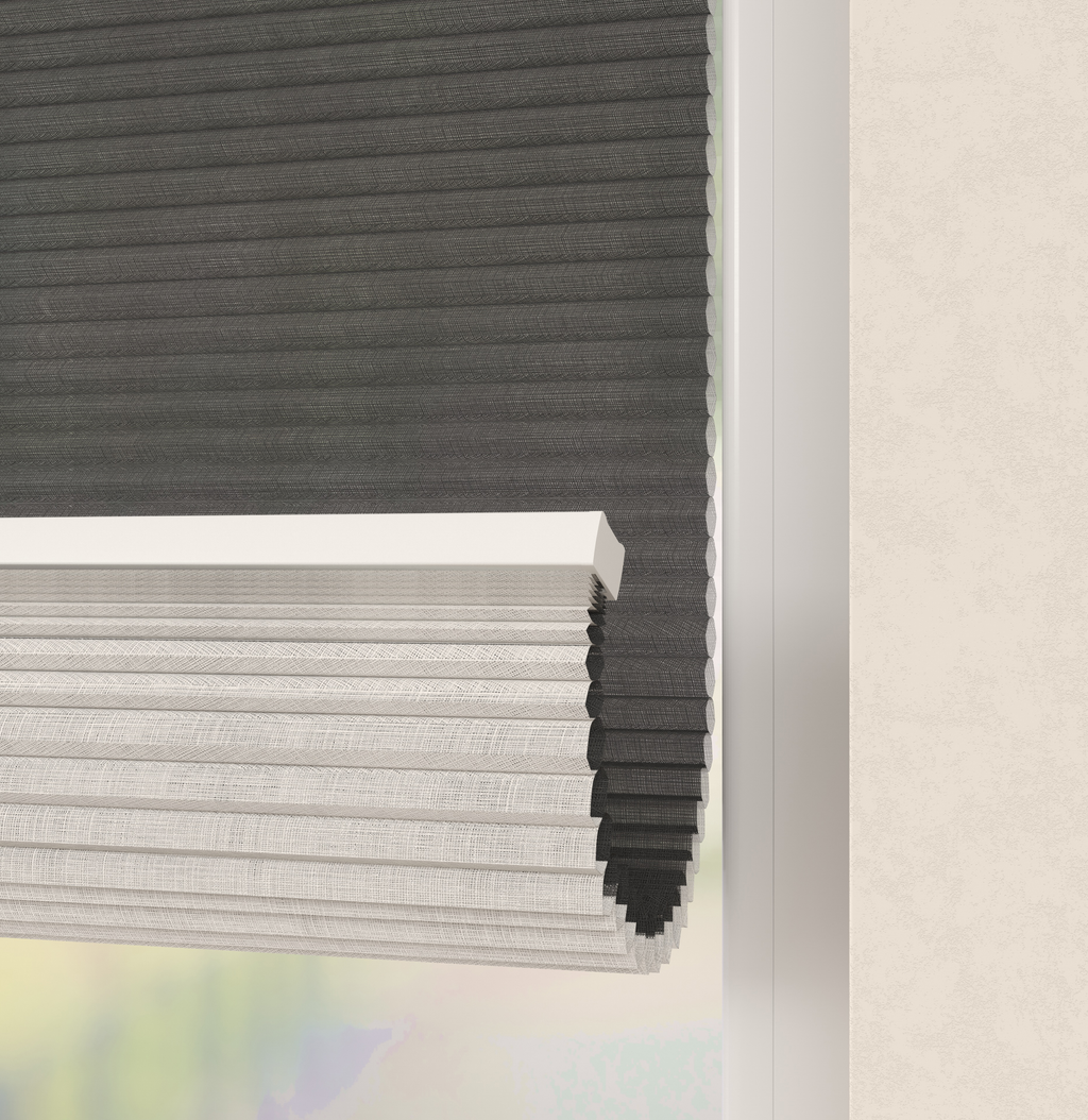 Elektrische Plissé gordijnen Saint-Tropez Antraciet 05