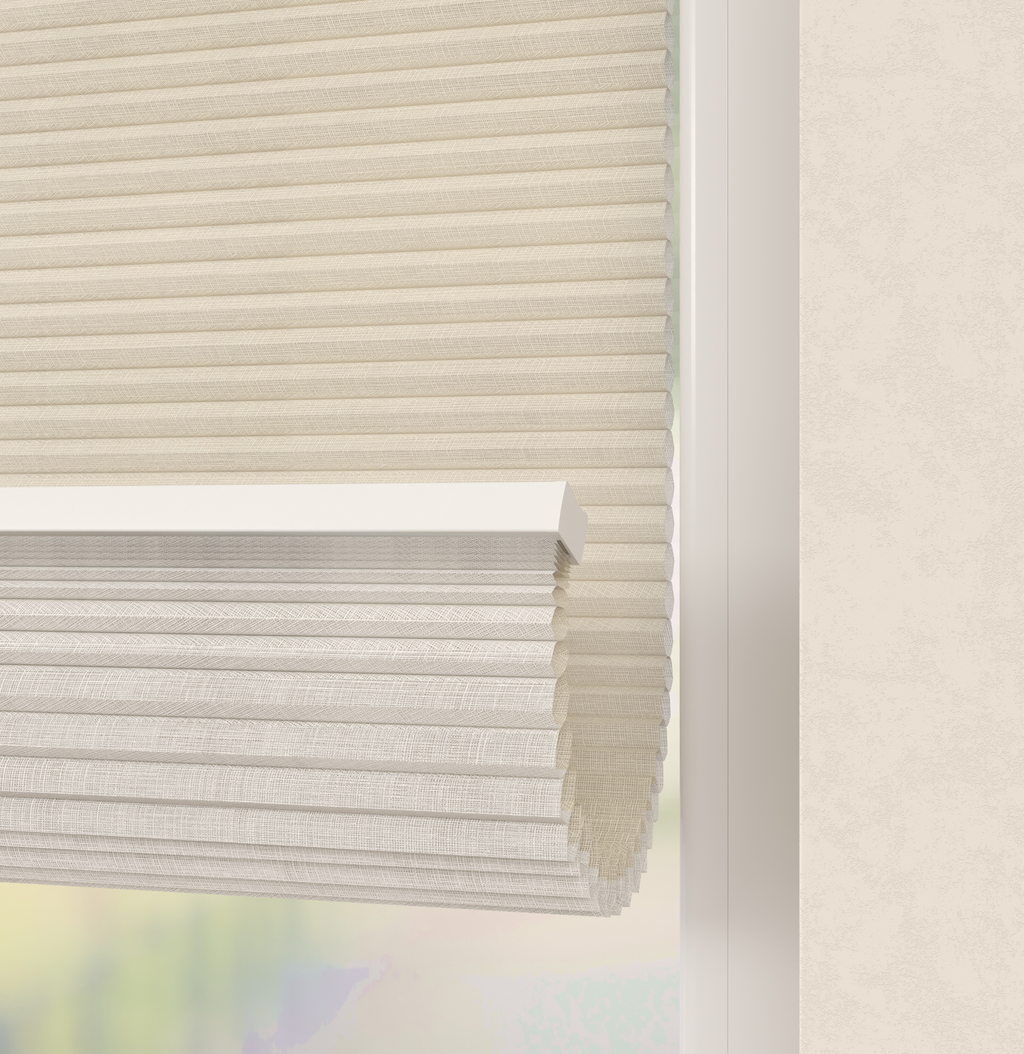 Elektrische Plissé gordijnen Saint-Tropez Lichtzand 03