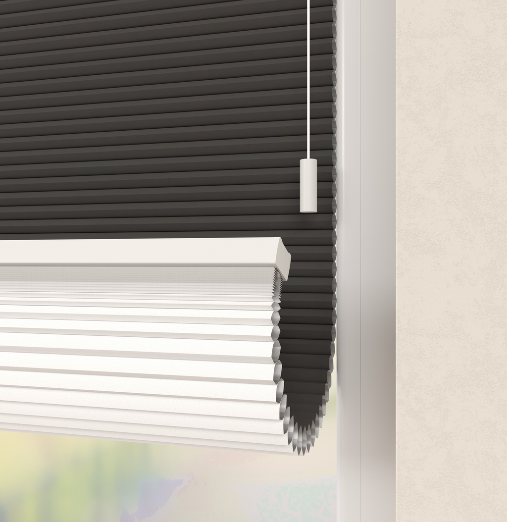 Plissé gordijnen Trend Zwart Verduister 14