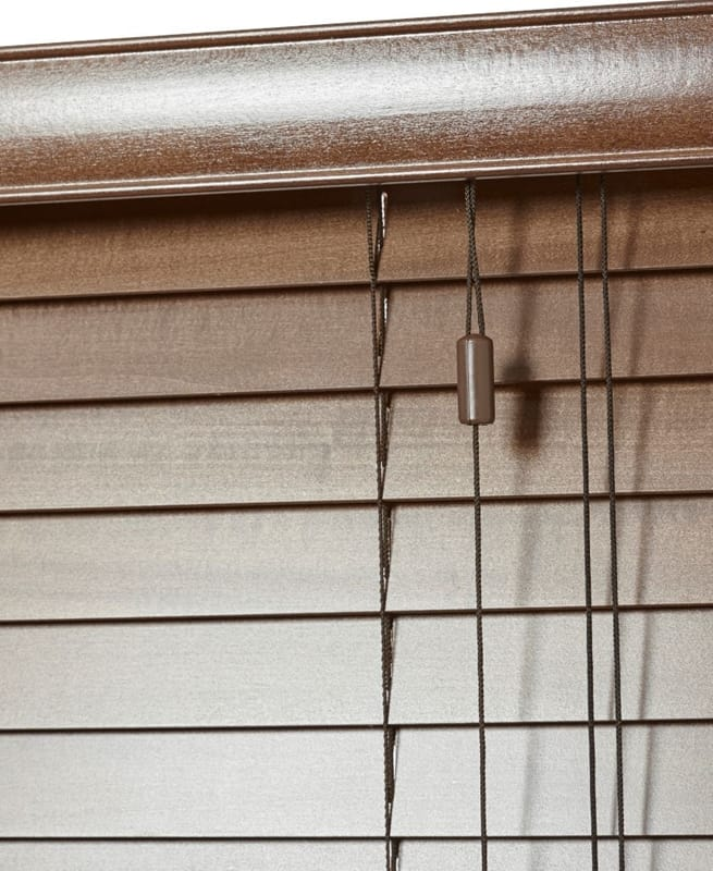 Houten Jaloezieen - Luxe Kastanjebruin