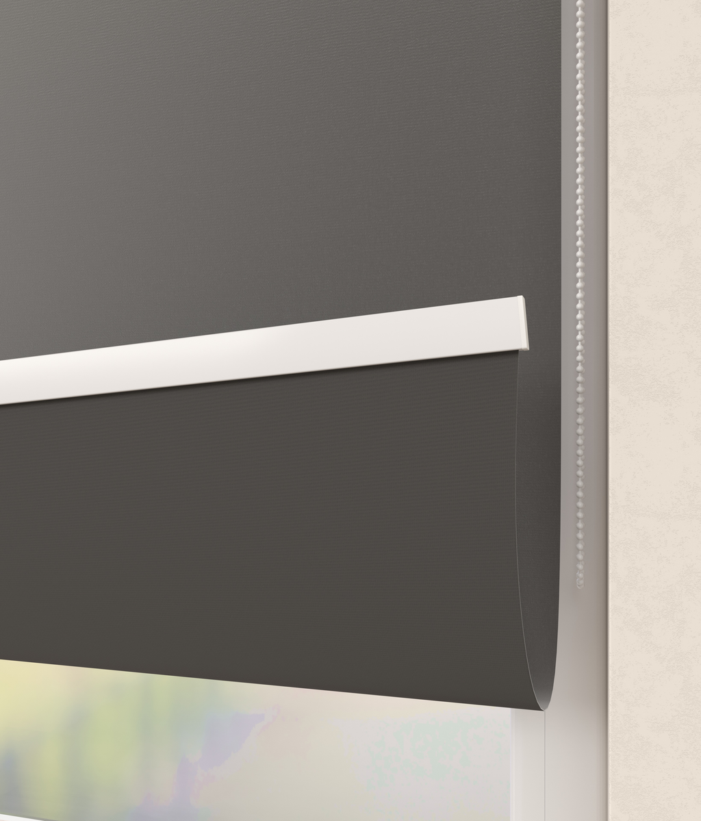 Elektrisch Rolgordijn Milaan Velours Antraciet 3700