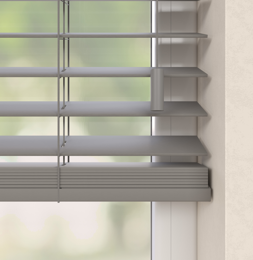 Houten Jaloezieën - Premium Grijs Taupe