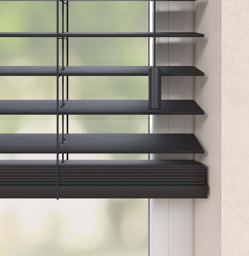 Houten Jaloezieën - Premium Zwart