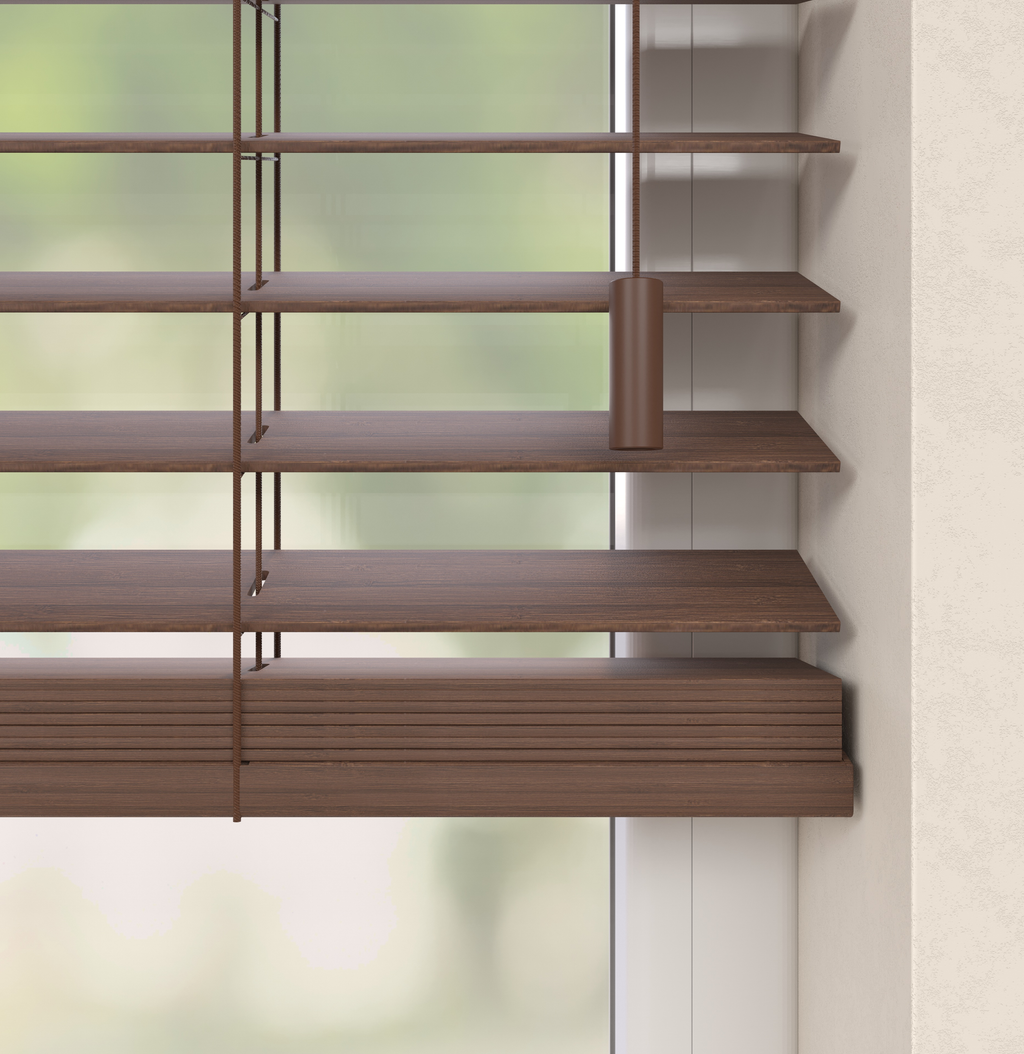 Bamboe Jaloezieën - Naturel Wengé