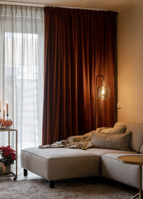 velours gordijnen