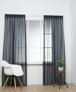 brandvertragende-voile-zwart